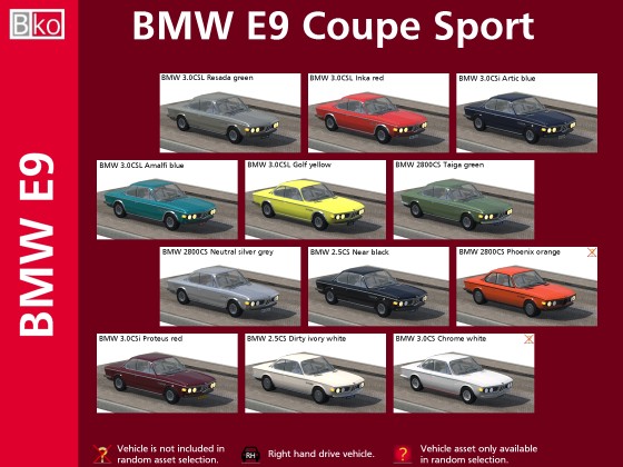 BMW E9 Coupe Sport
