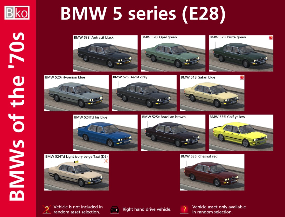BMWs of the seventies