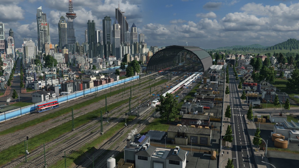 Geschäftiger Hauptbahnhof meiner Hauptstadt