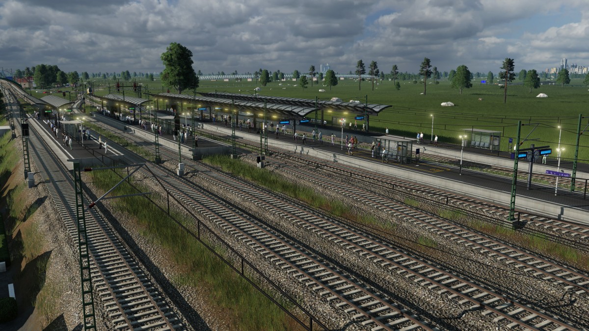 Kleiner Nahverkehrsbahnhof meiner Hauptstadt