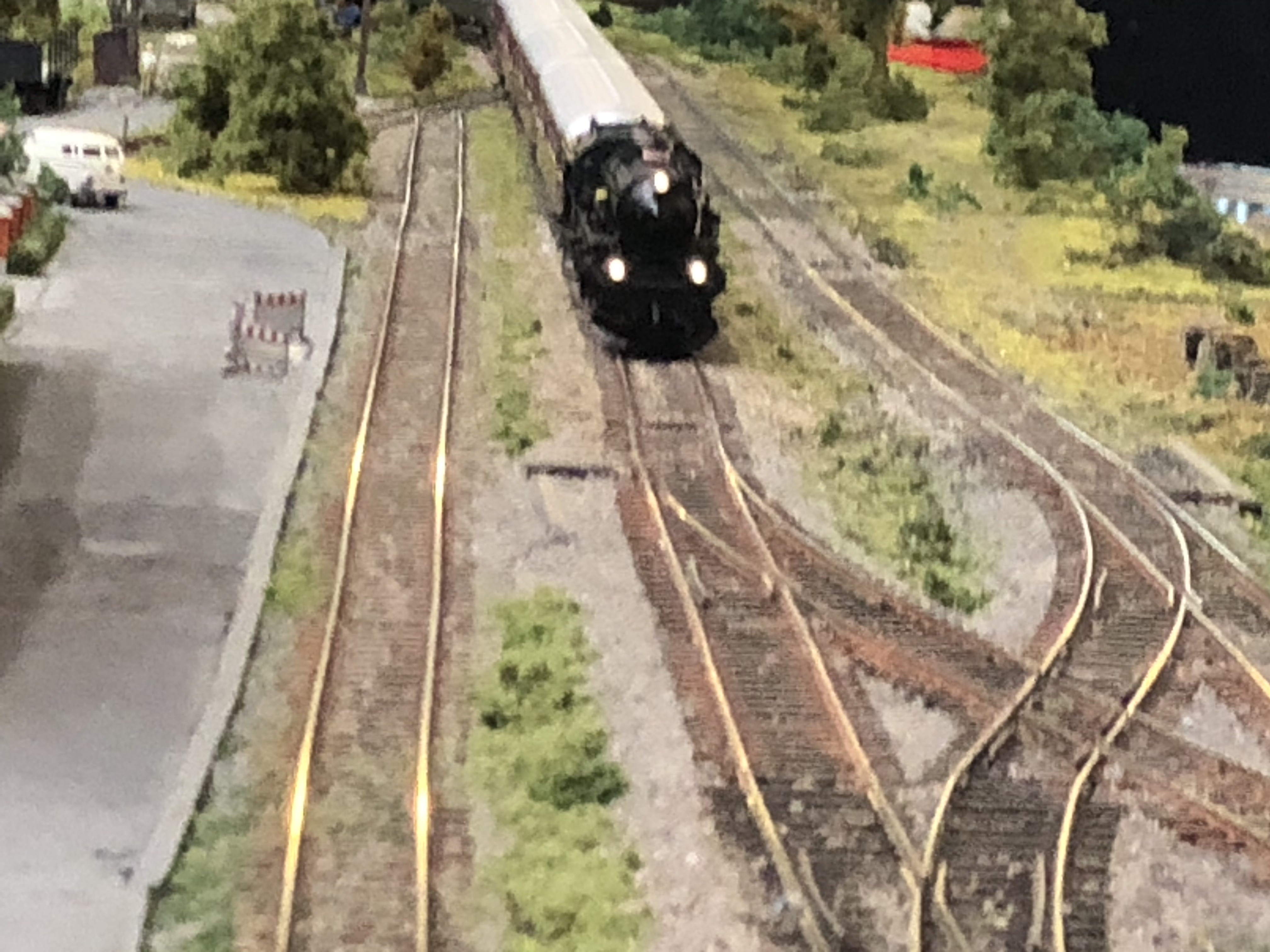 Einfahrt am Bahnhof