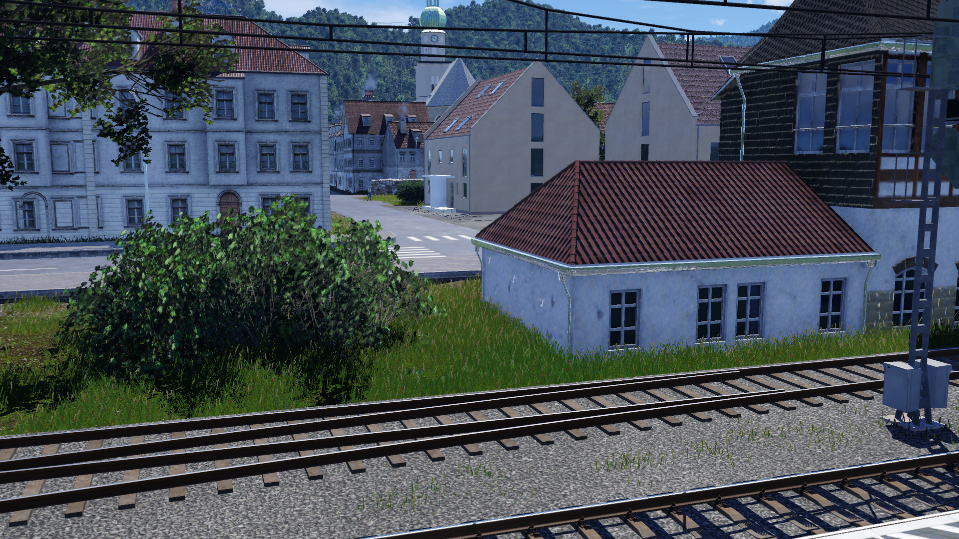 Blicke auf Karlstadt vom Bahnsteig 1