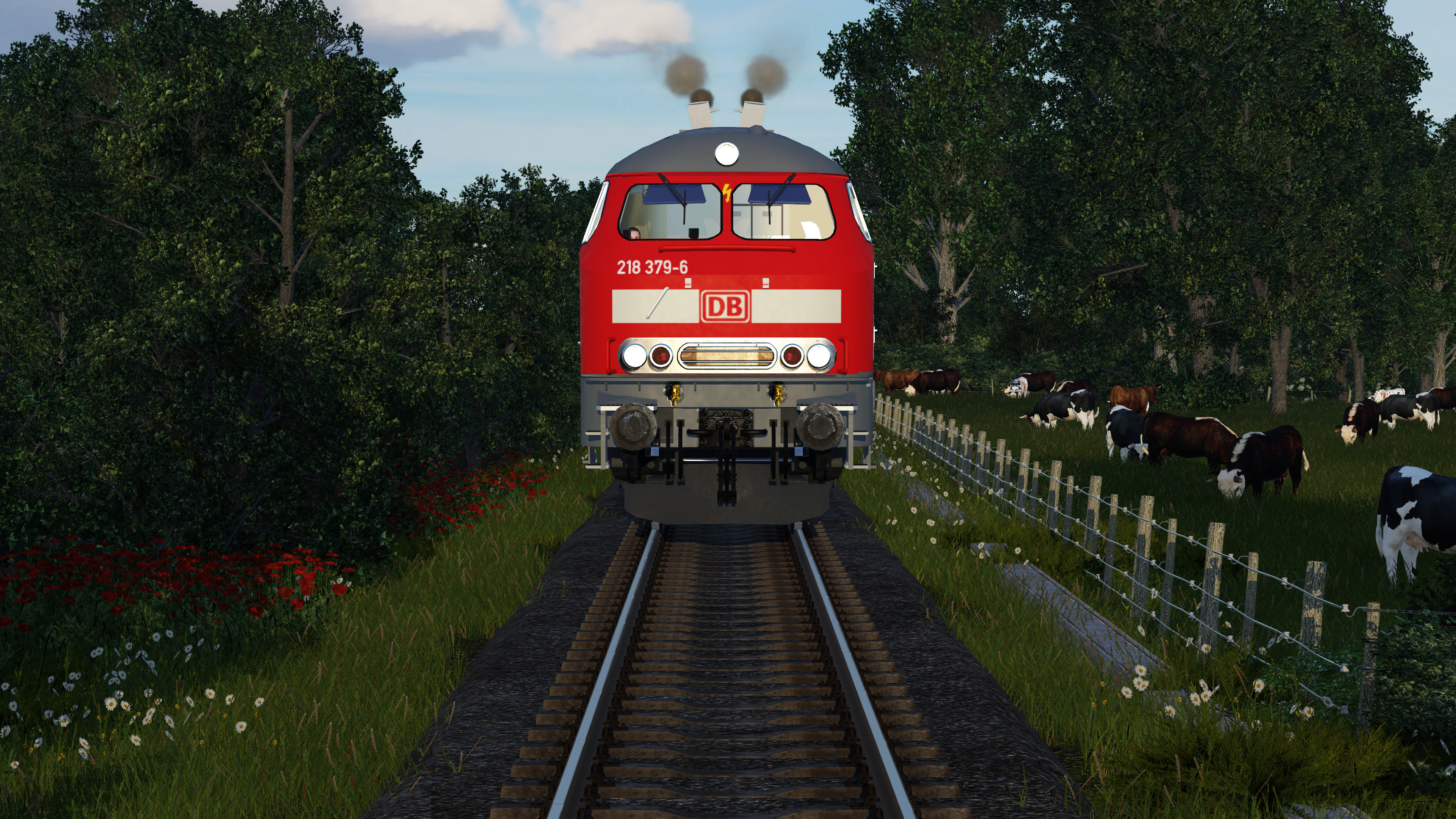 218 Dieselt durch den Abend