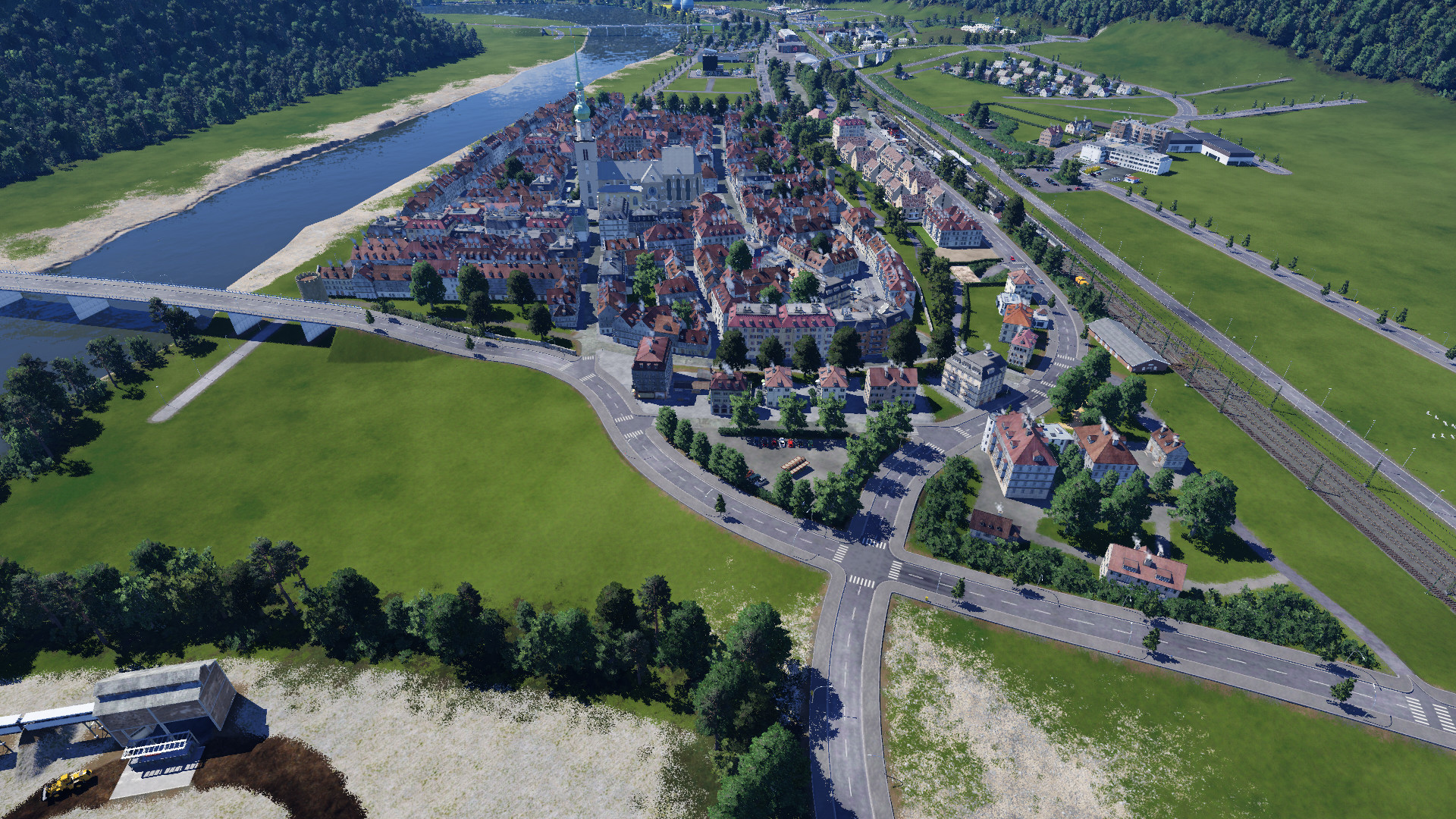 Die Altstadt von Karlstadt a Main ist weitestgehend fertig ( sieht ein bissel aus wie ANNO )
