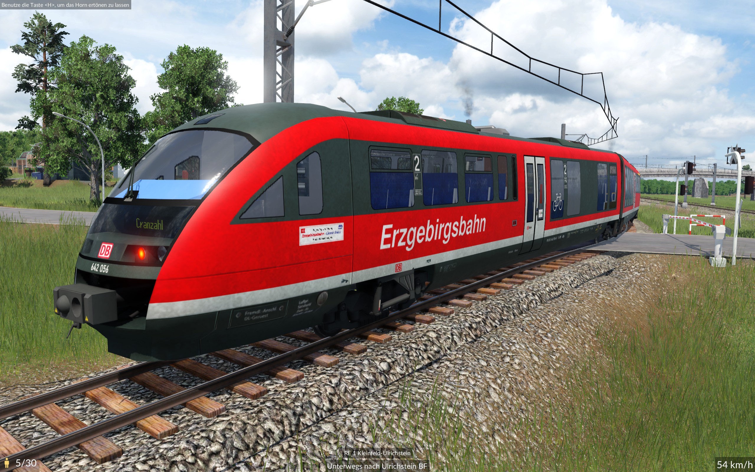 Erzgebirgsbahn Verlässt Bahnhof (GEZ. 1.12.2023)