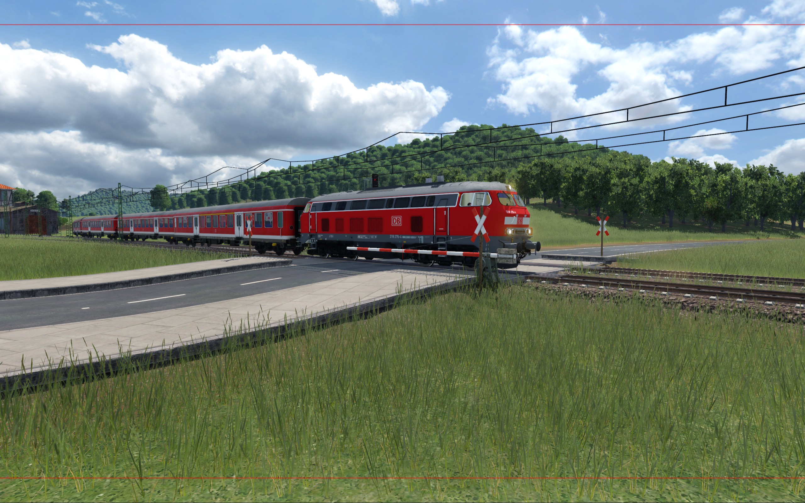 BR 218 als Nahverkehrszug unterwegs (GEZ. 1.12.2023)
