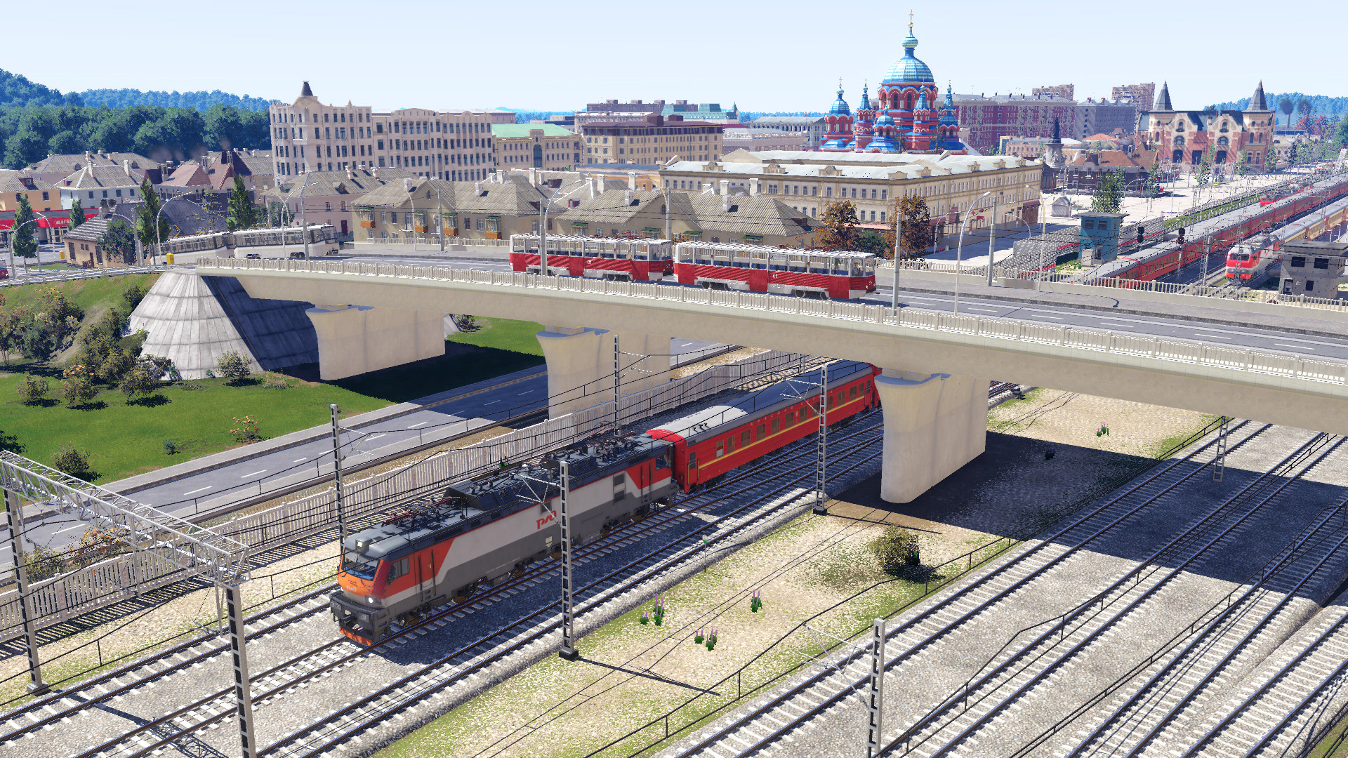 Der Zug " Rote Pfeil" (Strecke Moskau- Petersburg)
