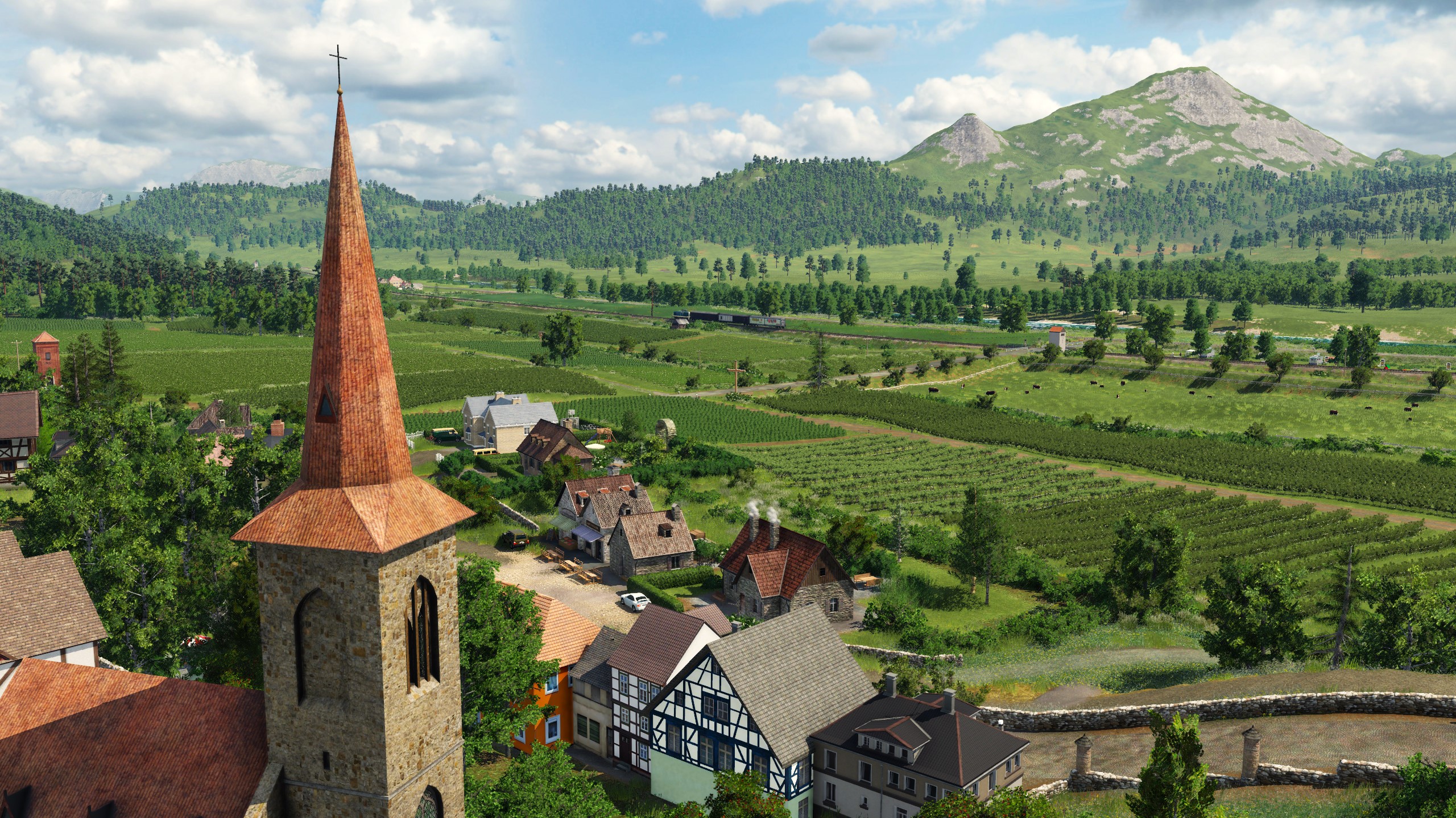Blick vom Winzerdorf