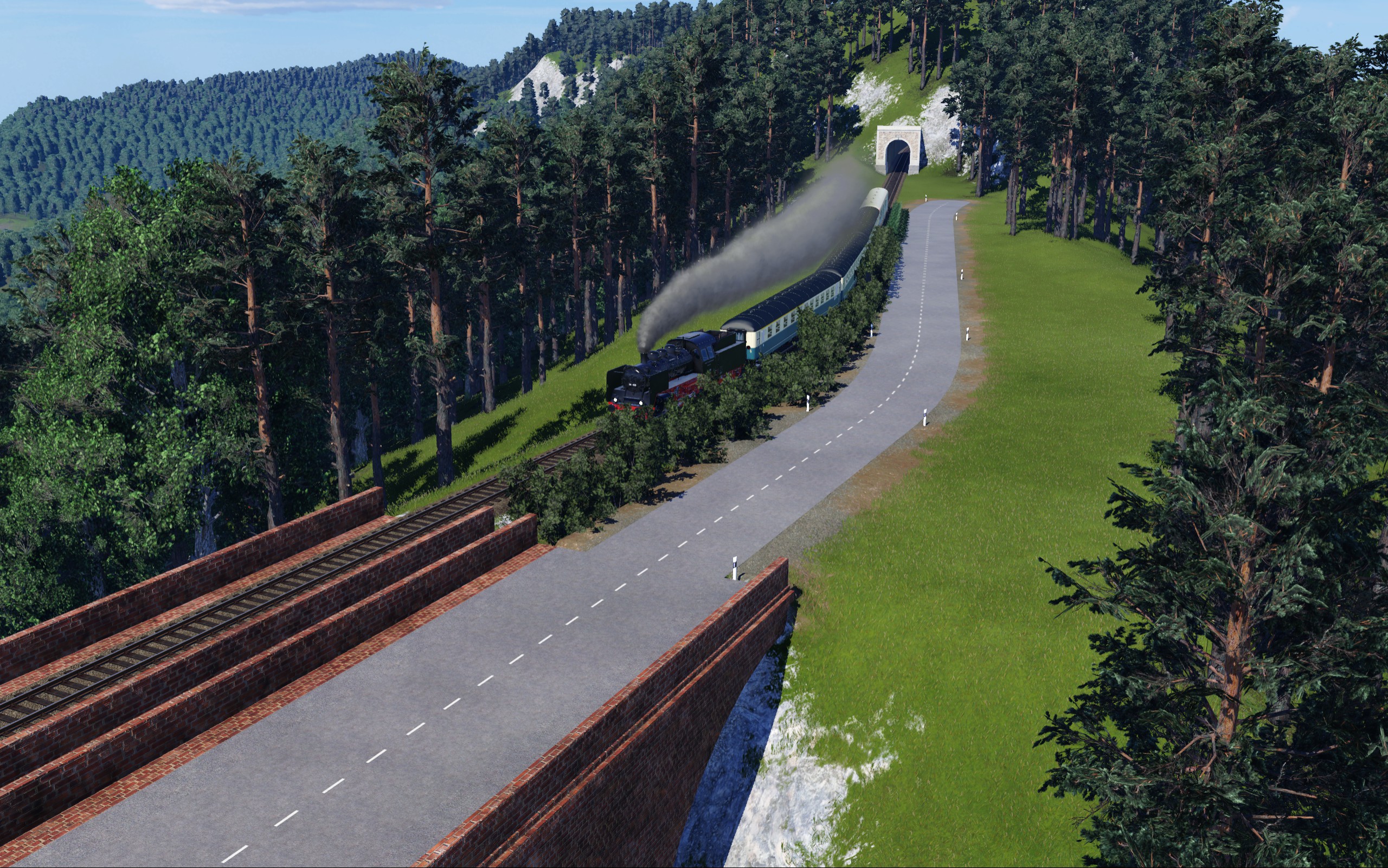 BR 24 vor dem großen Viadukt! (3.12.2023)