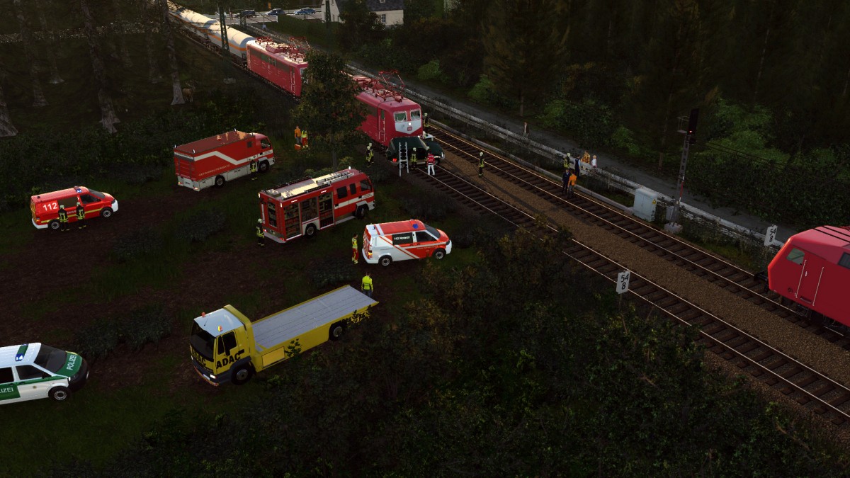 Unfall am Bahnübergang