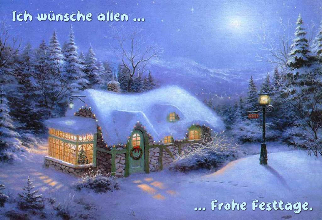 Frohe Festtage.