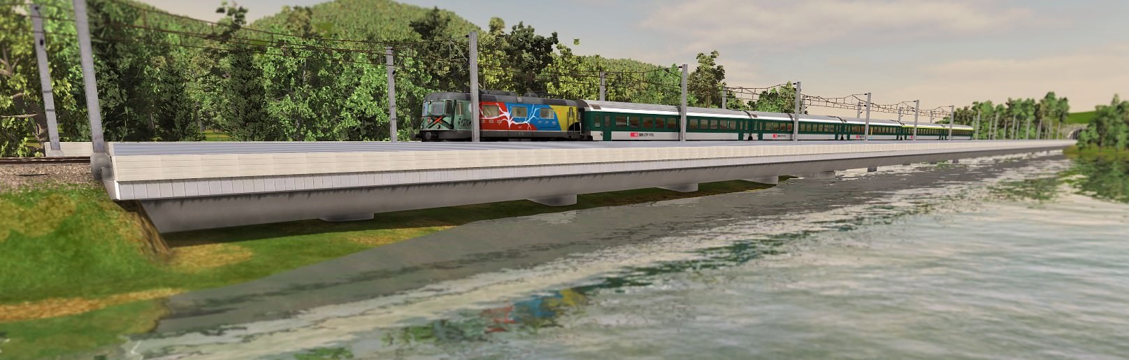 Brücke Strecke InterCity (IC-01)
