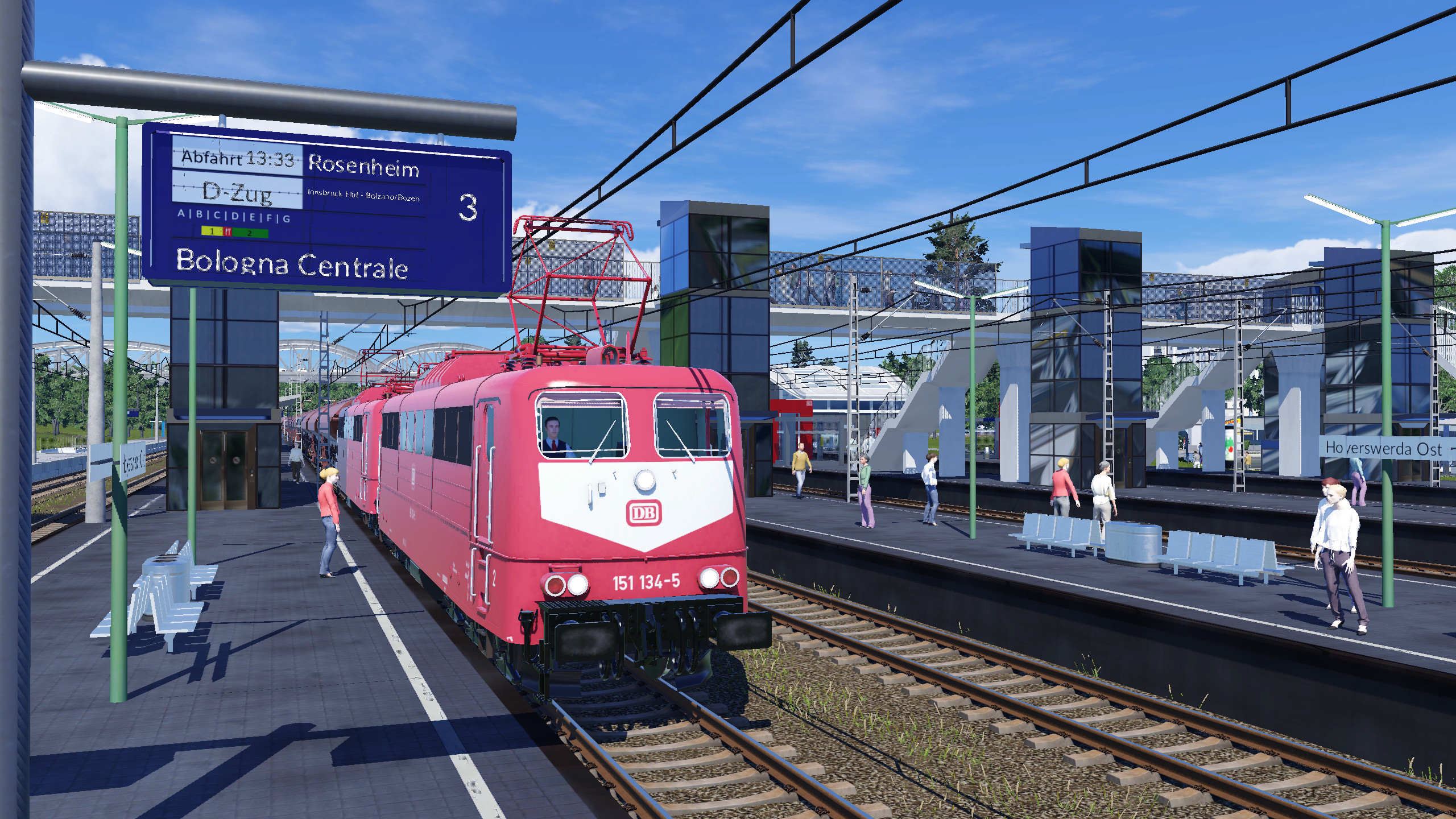 Br 151 crossing bahnnof