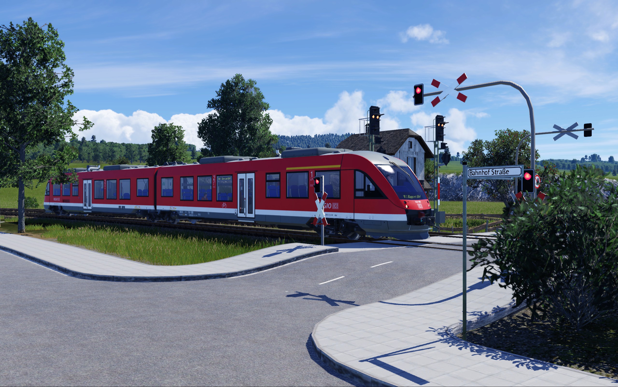 Lint auf Einfahrt in den Bahnhof "Boppart" (2.1.2024)