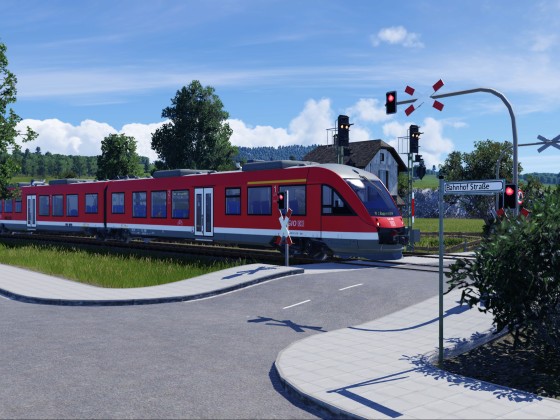 Lint auf Einfahrt in den Bahnhof "Boppart" (2.1.2024)