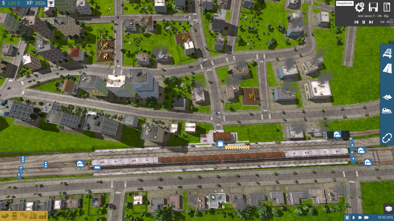 ICN Doppeltraktion passt in Bahnhof :))