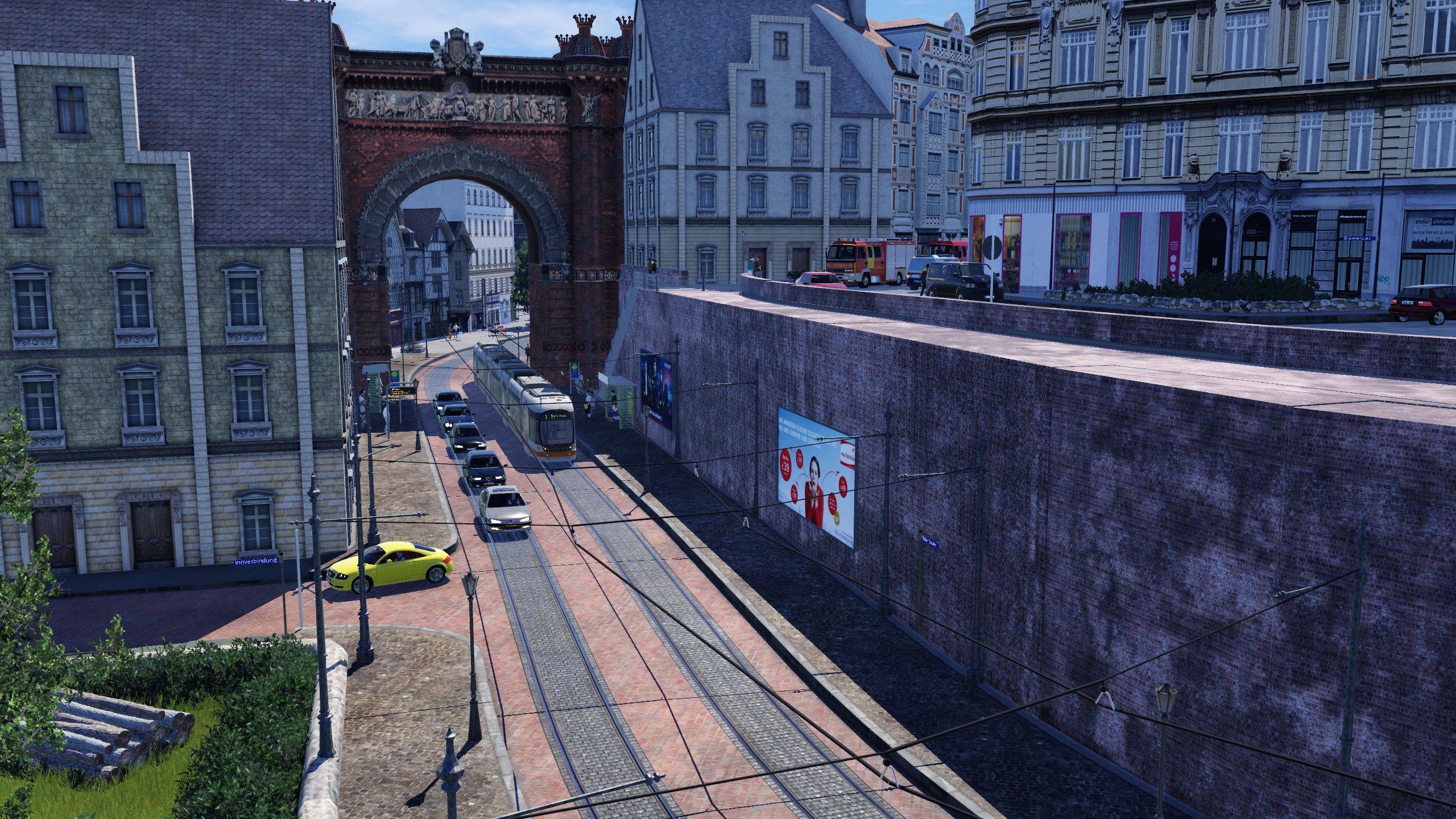Blick auf die Triumphpforte