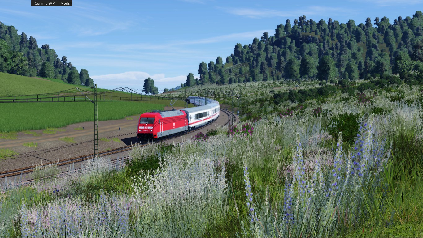 DB 101 im Gleisbogen