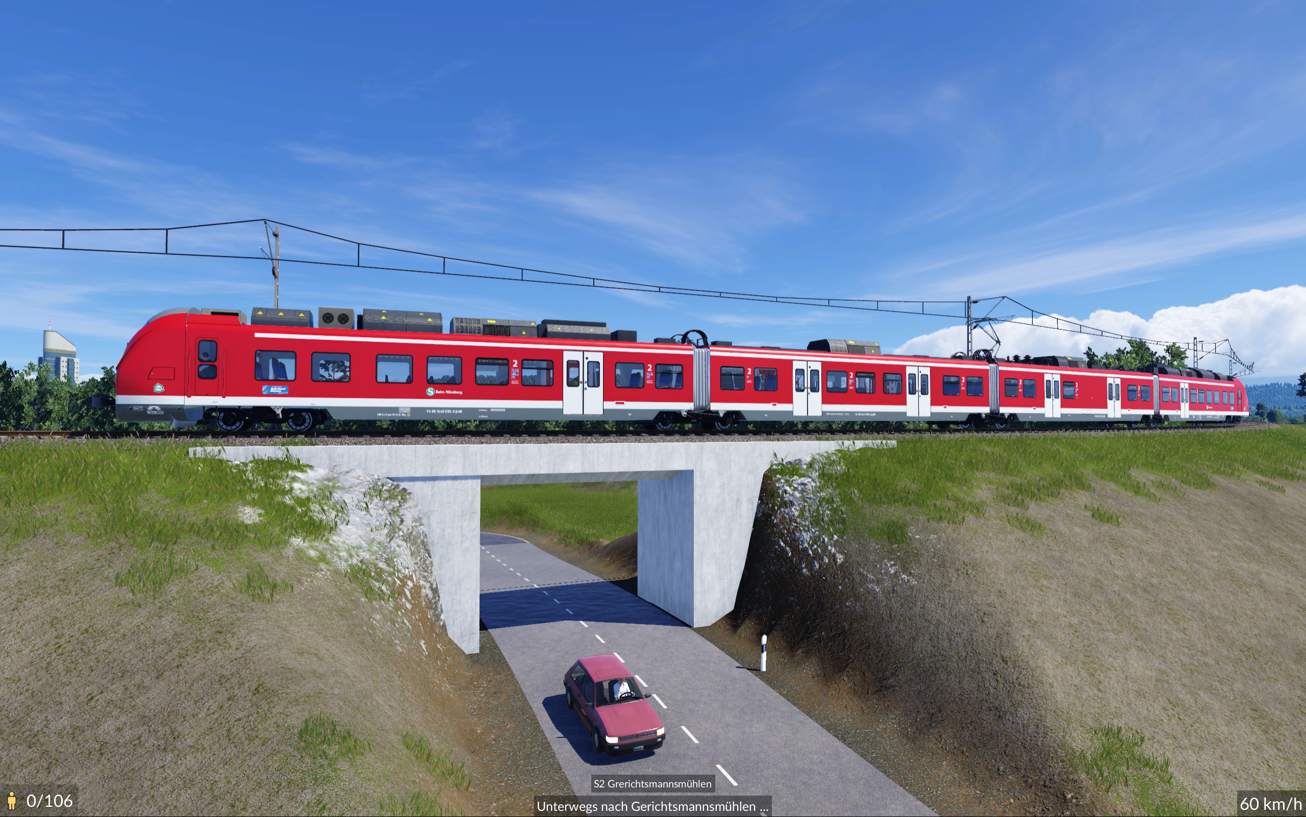Erste fahrt auf dem neuen Streckenverlauf der S2 "Gerichtsmannsmühlen" (13.01.24)