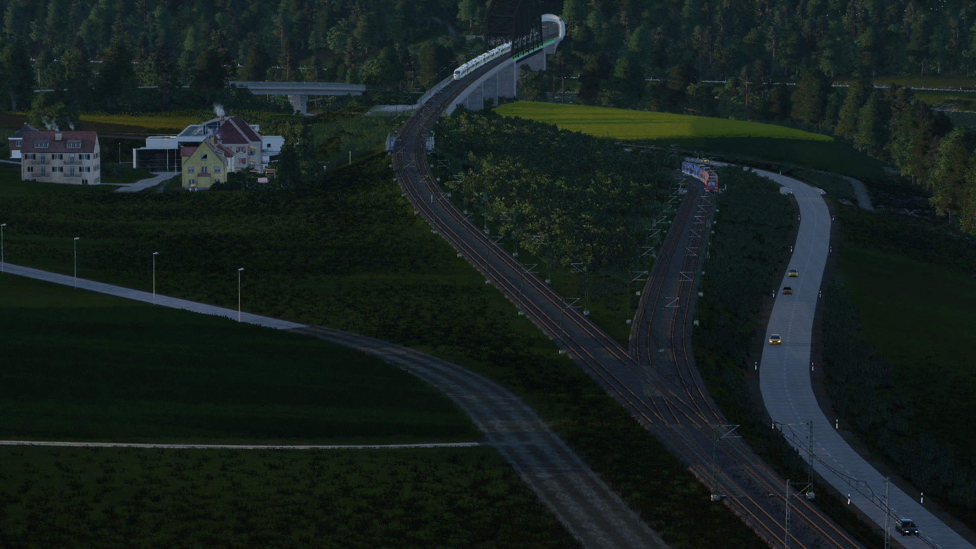 Trainspotting am Abzweig Nantenbach, RB von AB nach WÜ und ICE von M nach HH von der SFS
