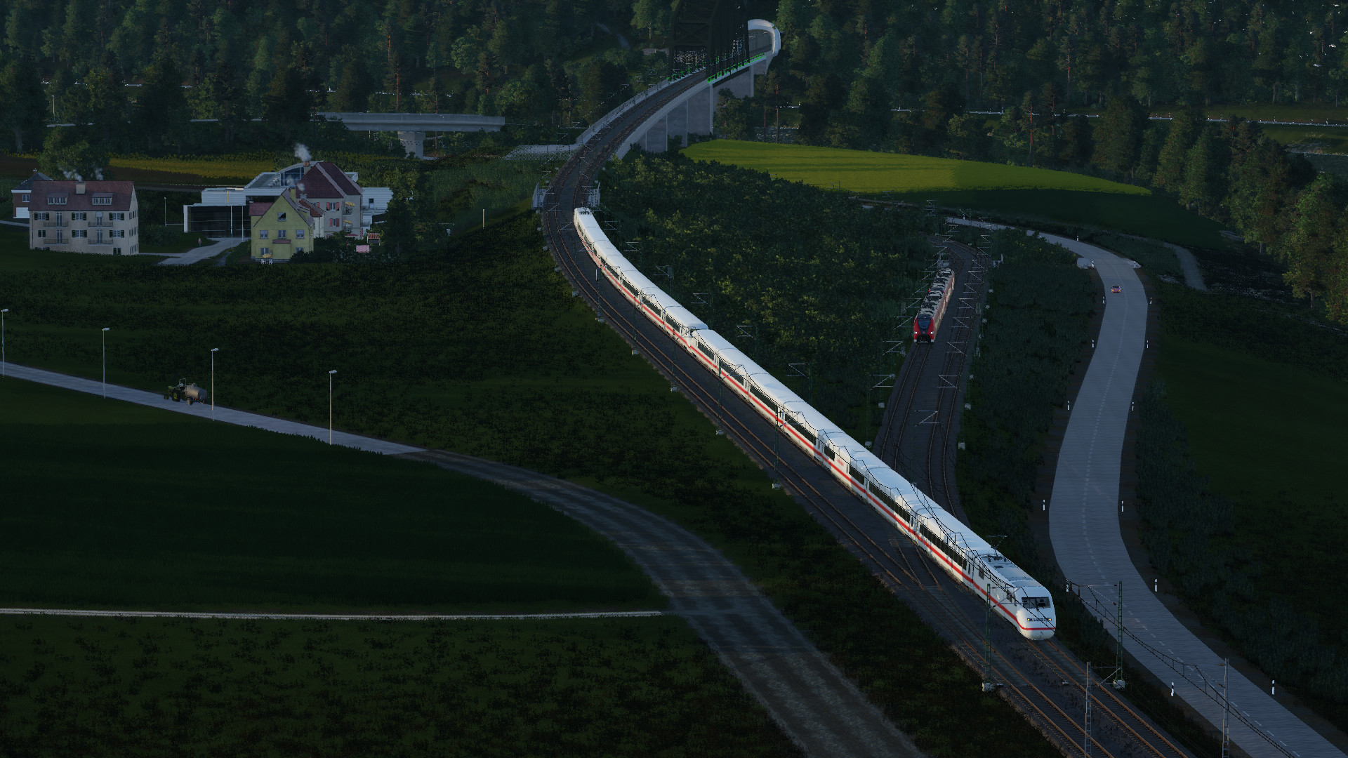Trainspotting am Abzweig Nantenbach, RB Richtung AB und ICE Richtung München