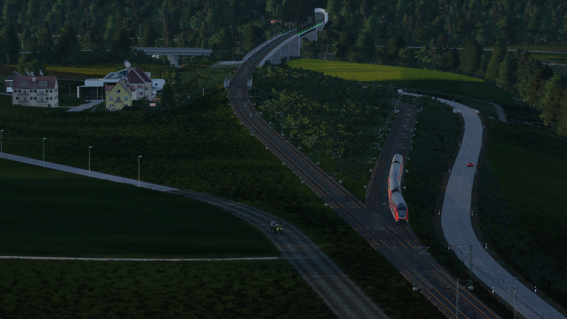 Trainspotting am Abzweig Nantenbach, RE nach WÜ