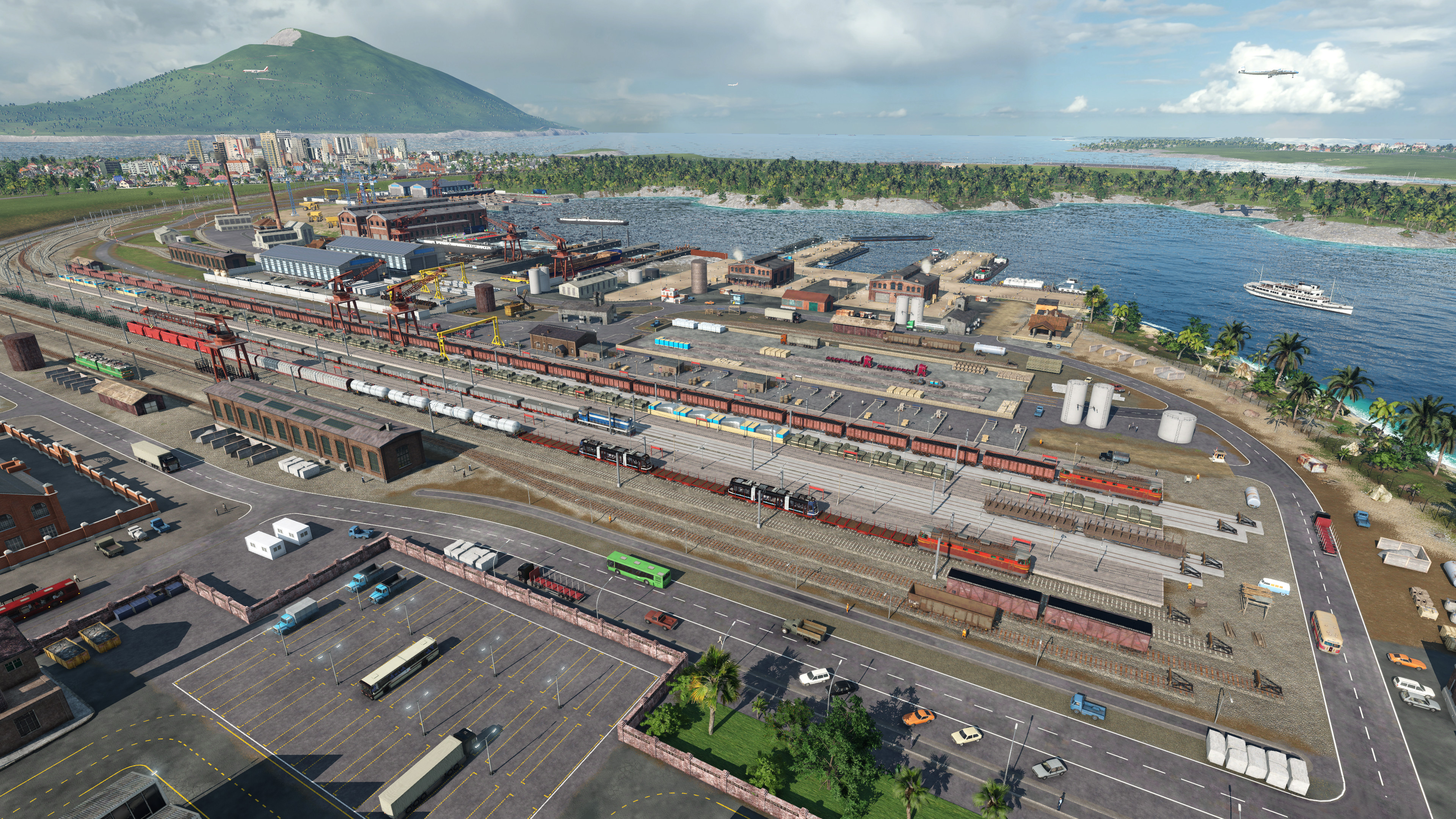 Cargo Hub mit Straßenbahntransport