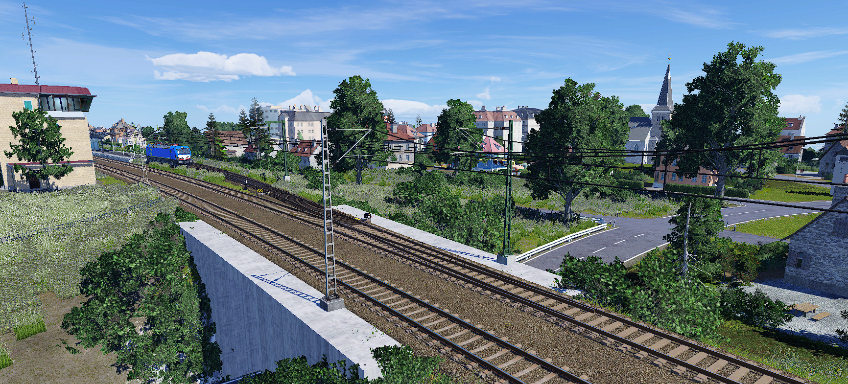 Bahnhofseinfahrt Kirchweidach