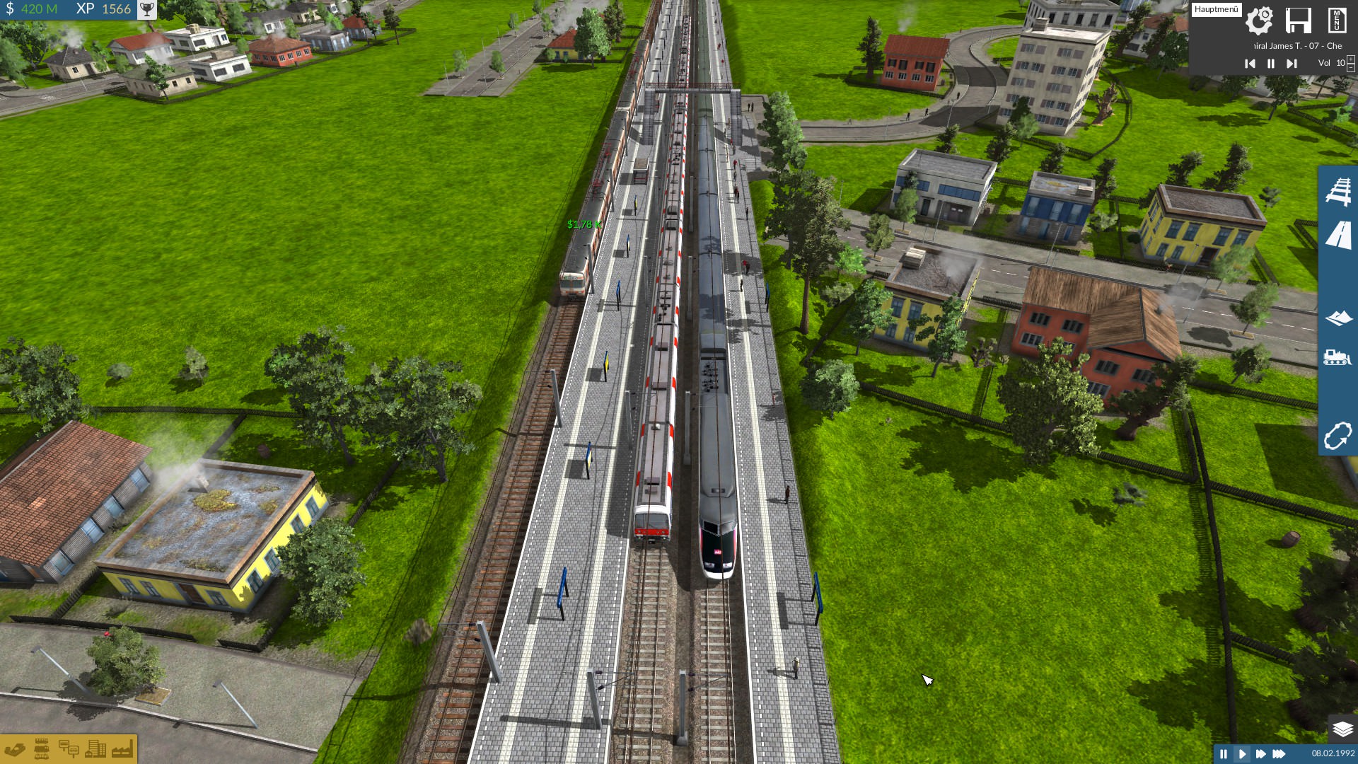 Leer Hbf mit allen 3 Gleisen belegt