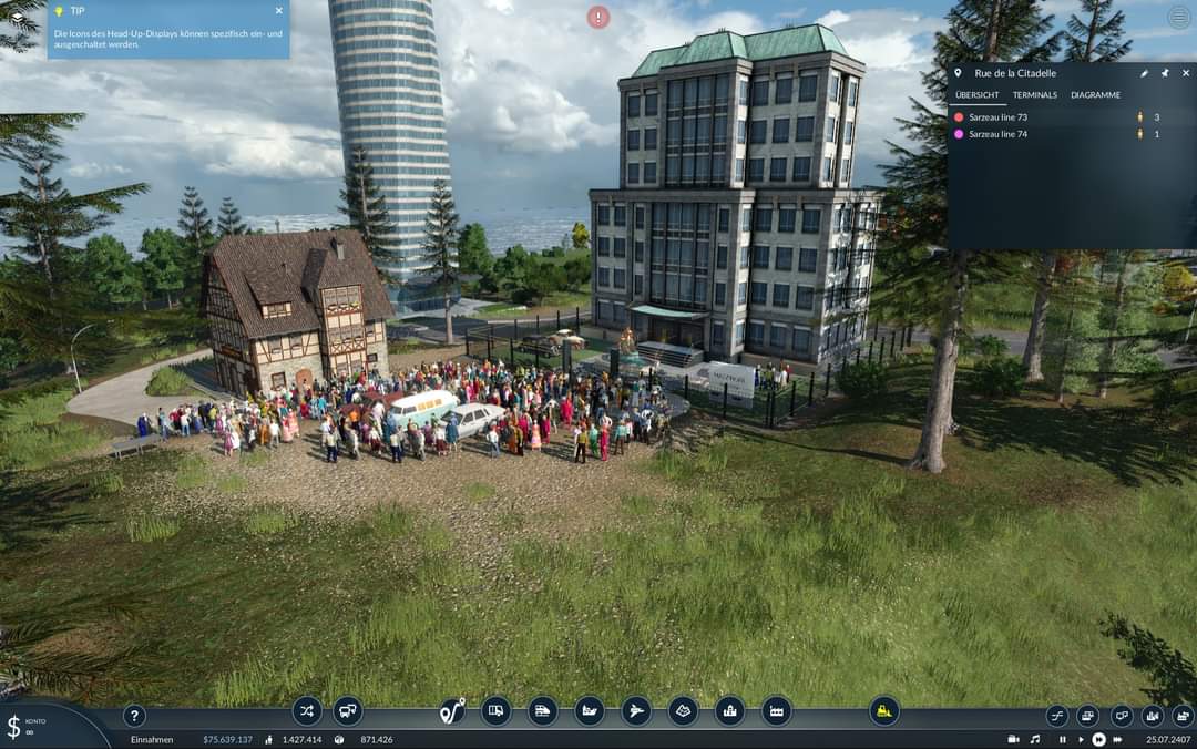 Rätselhafte Menschenansammlungen vor meiner Konzernzentrale?