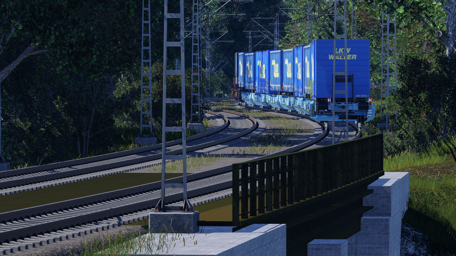 Trainspotting zwischen Wiesthal und Partenstein, hier LKW Walter KLV Richtung Würzburg. Schöne S-Kurve
