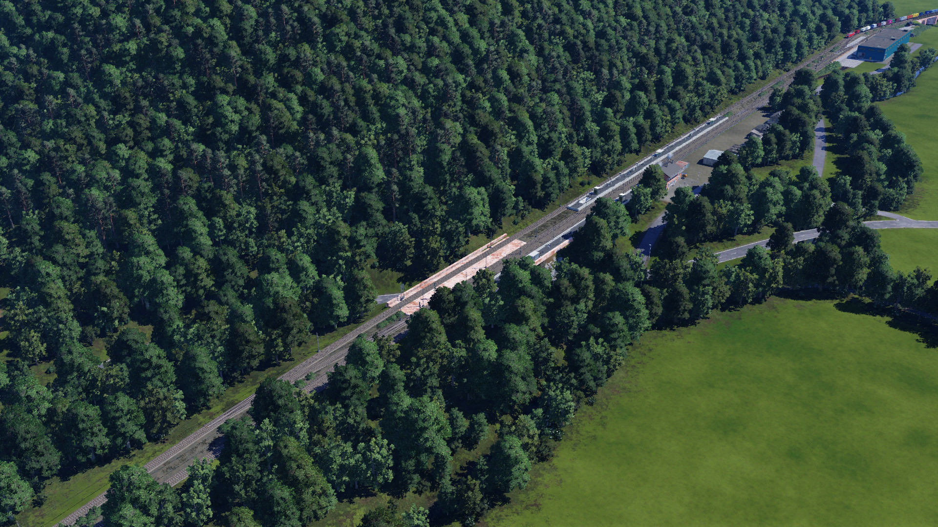 Der Bahnhof Wiesthal ist weitestgehend fertig.