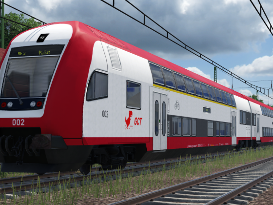 Altes CFL Rollmaterial mit neuem Anstrich bei der GCT Bahn (Fiktiv).