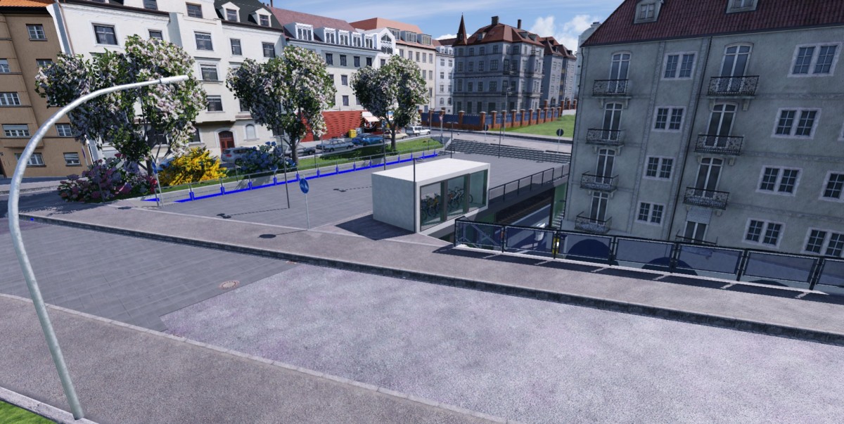 Lausanne station en cours de construction (Suisse)