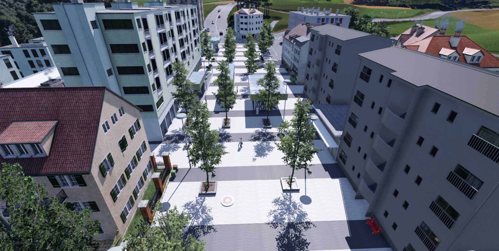 Lausanne, quartier de la Sallaz (Suisse)