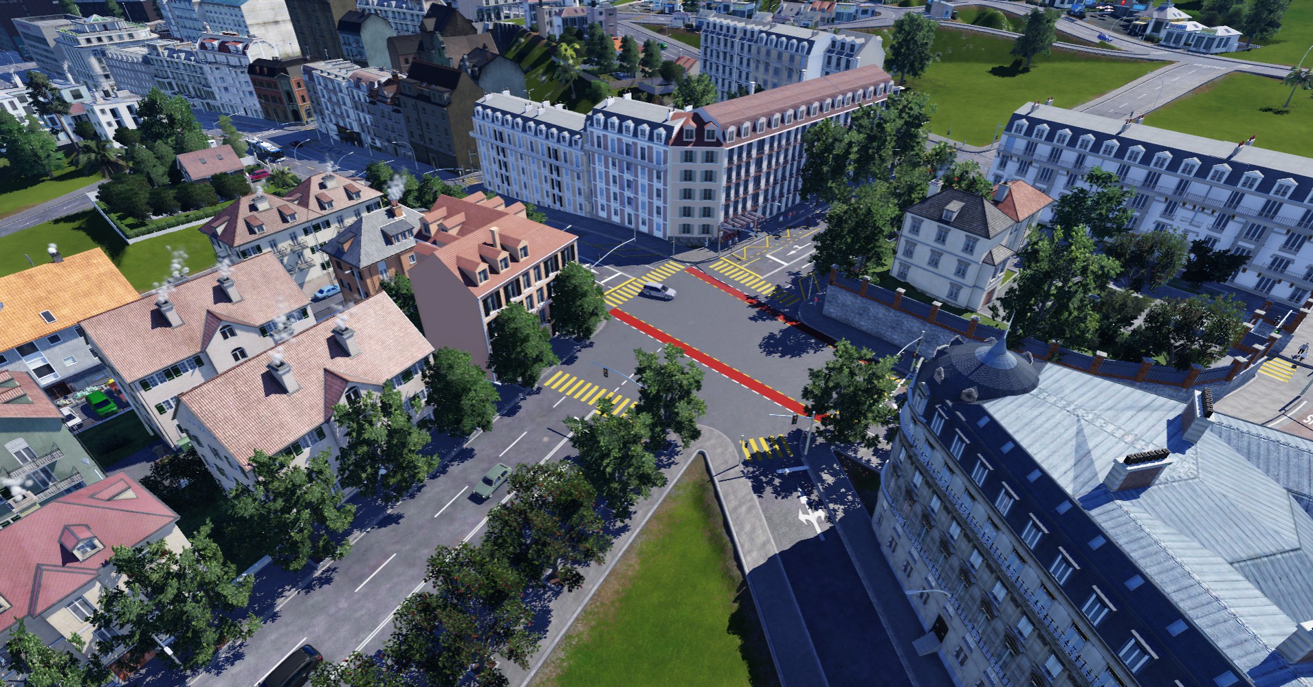 Lausanne, quartier de la Georgette (Suisse)