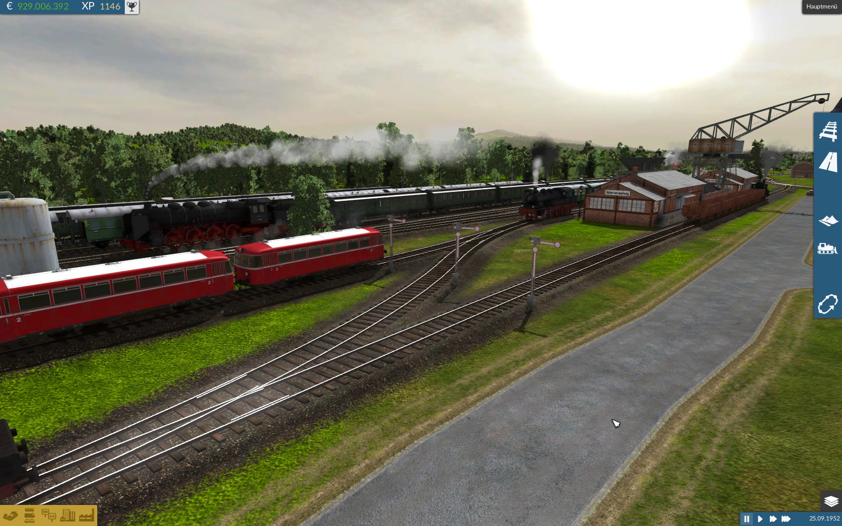 Viel los im kleinen Bahnbetriebswerk