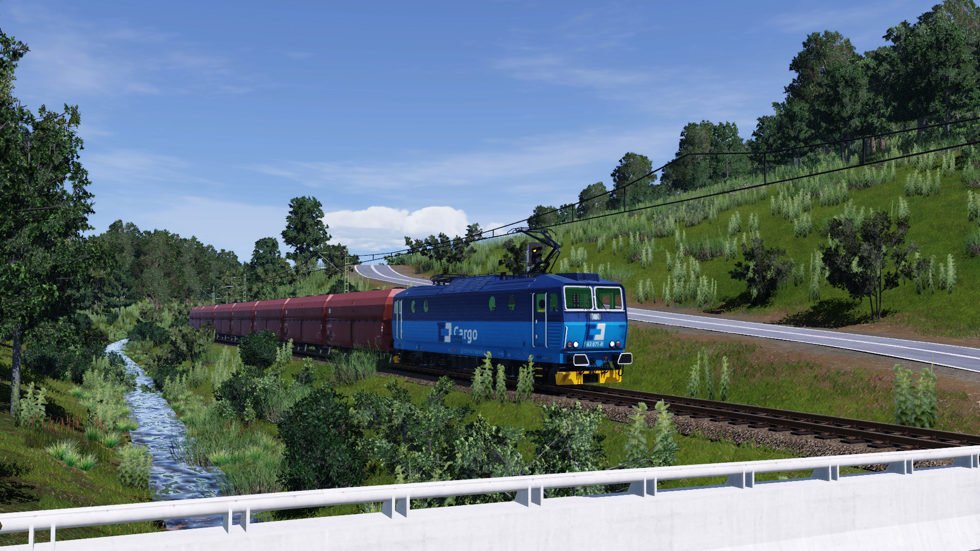 Coal train in middle of nowhere