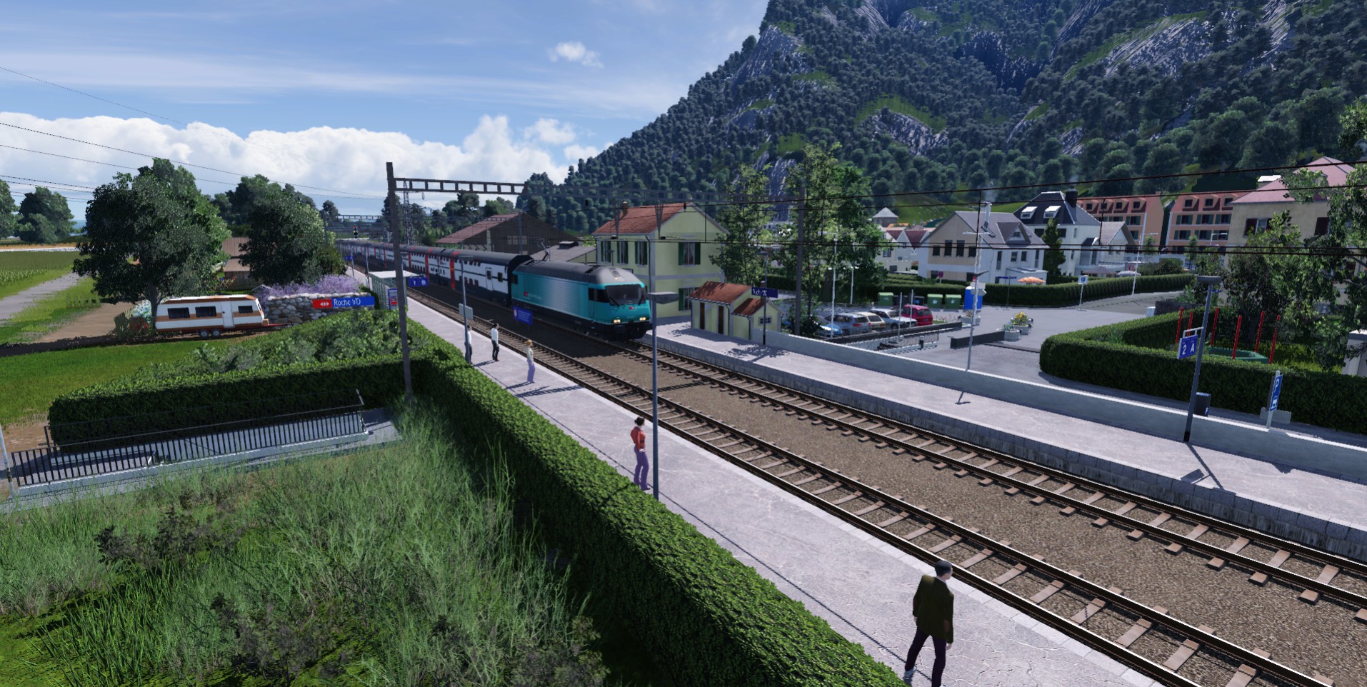 Petite Gare d'un Village tranquille.