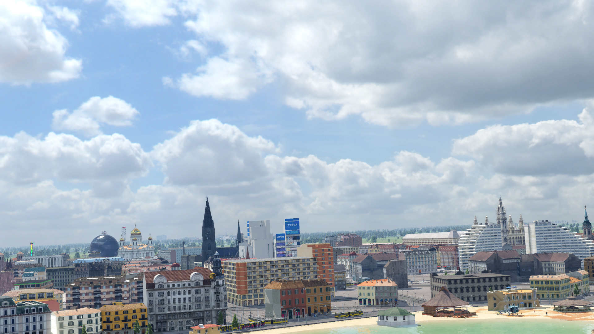 Cities Skyline in Transport Fever2