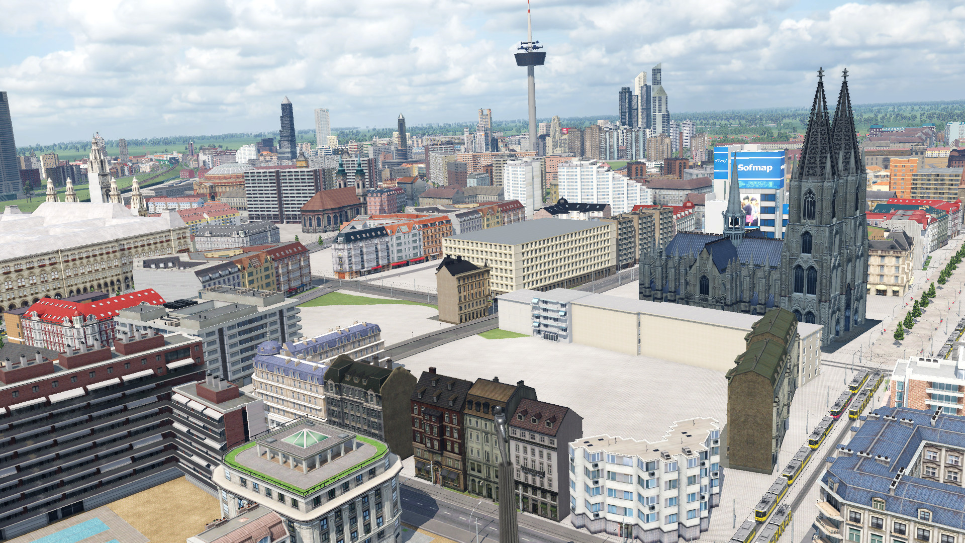Cities Skyline in Transport Fever2