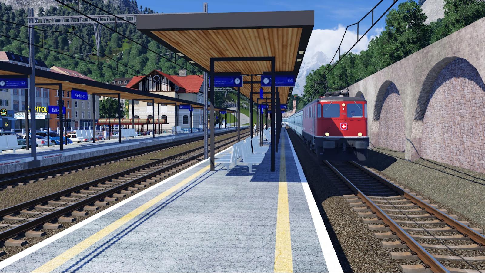 Grenzbahnhof Bellizona mit einer Ae 6/6