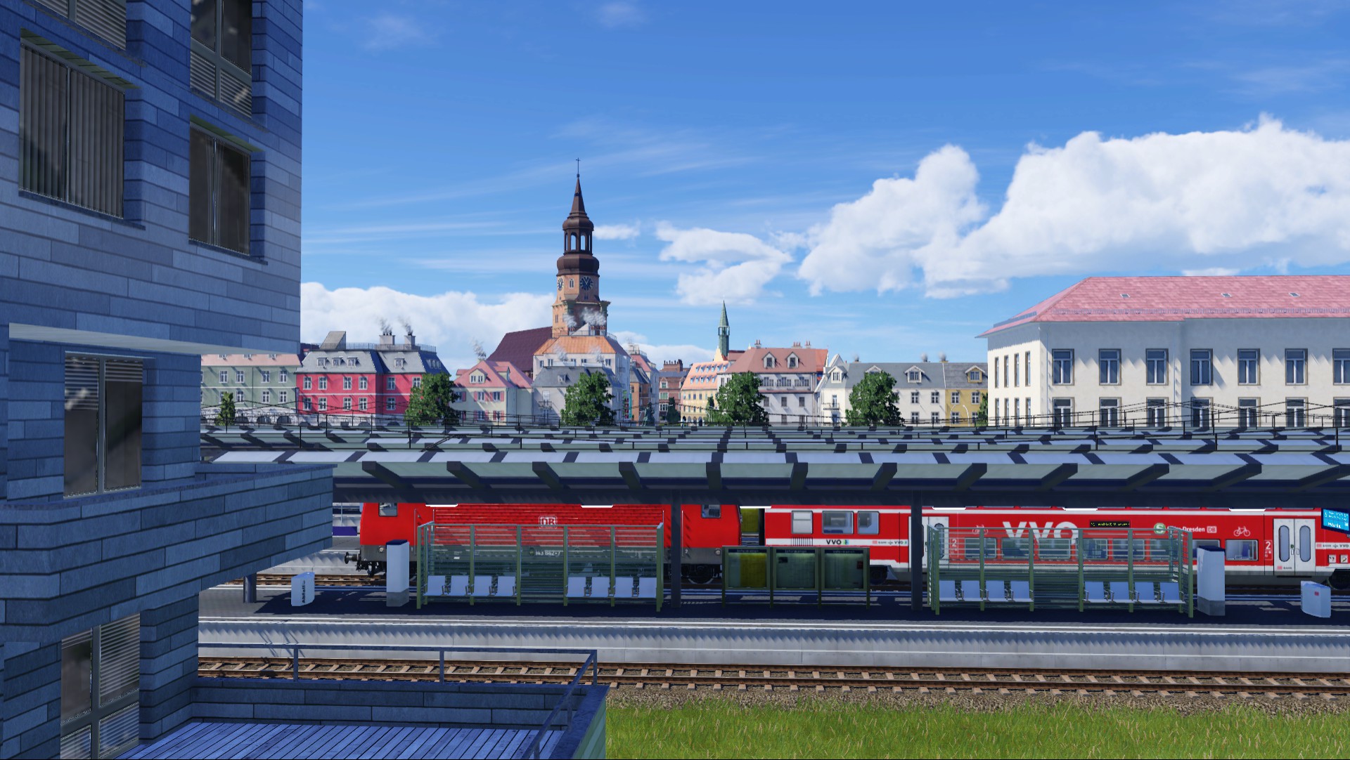 Blick vom Balkon
