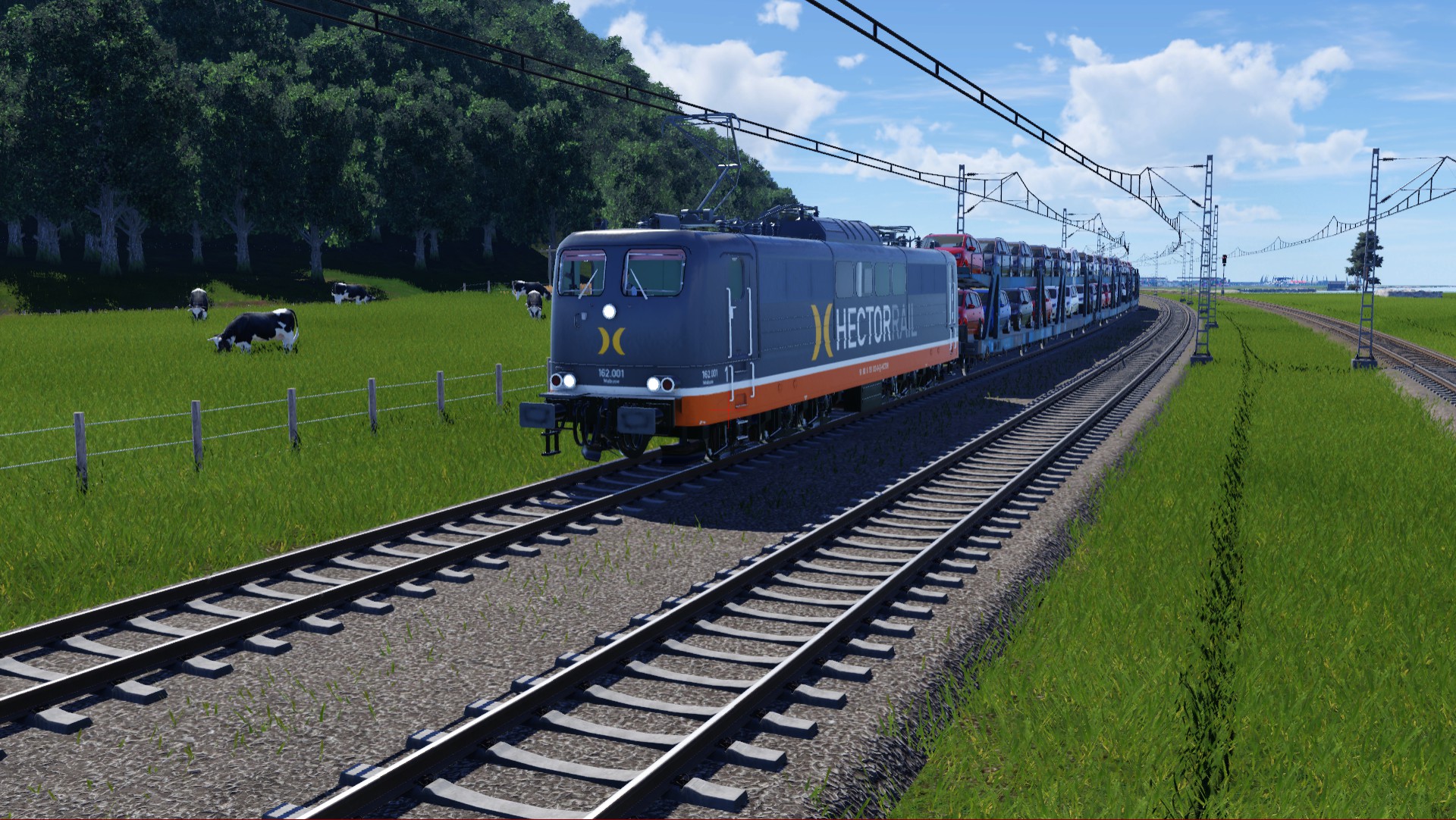 BR 151 Zieht ihren autozug