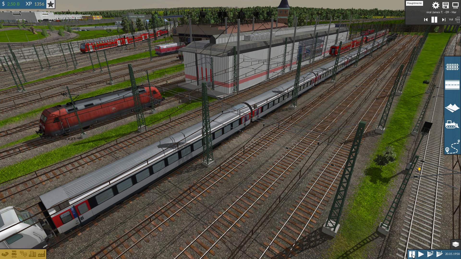 Eine BR101 vor der Waschanlage