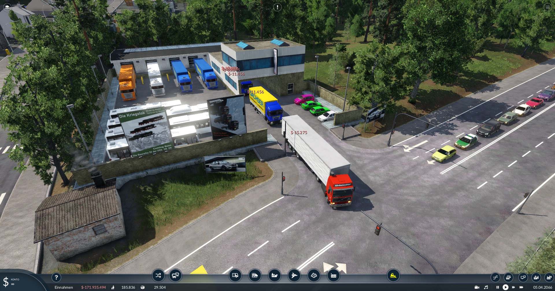Lkw`s halten die Wirtschaft am laufen