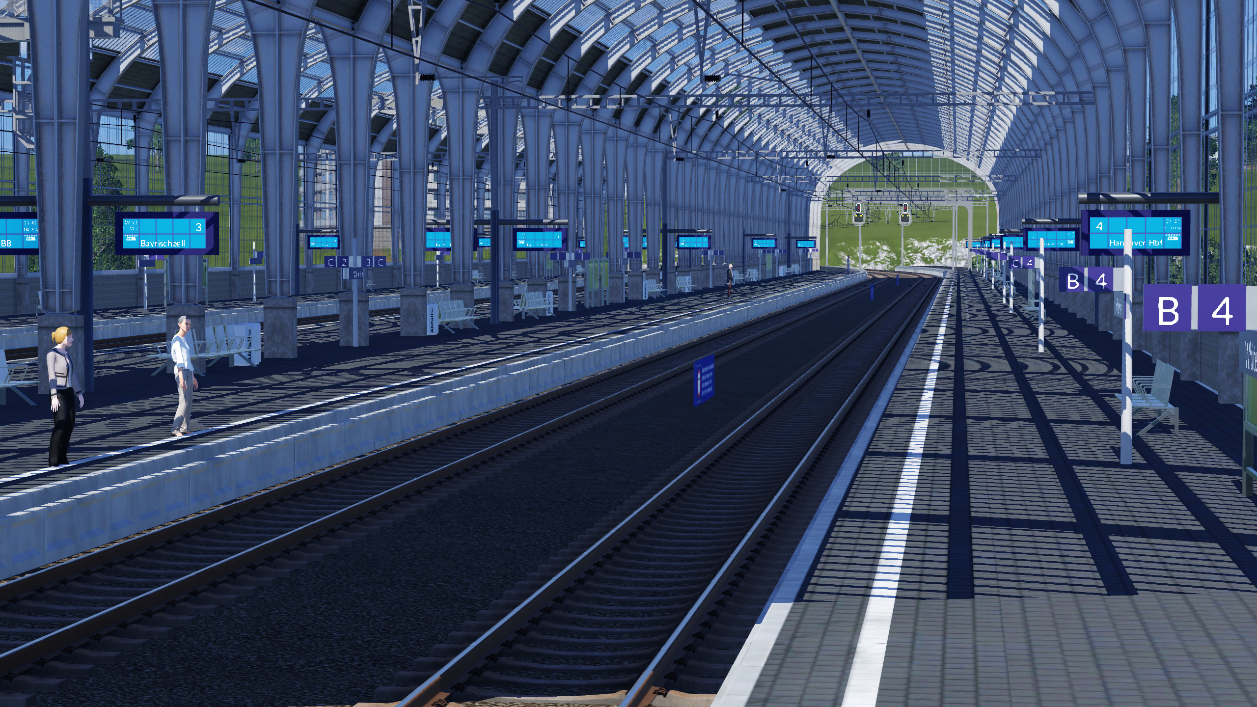 Station über den Fluss