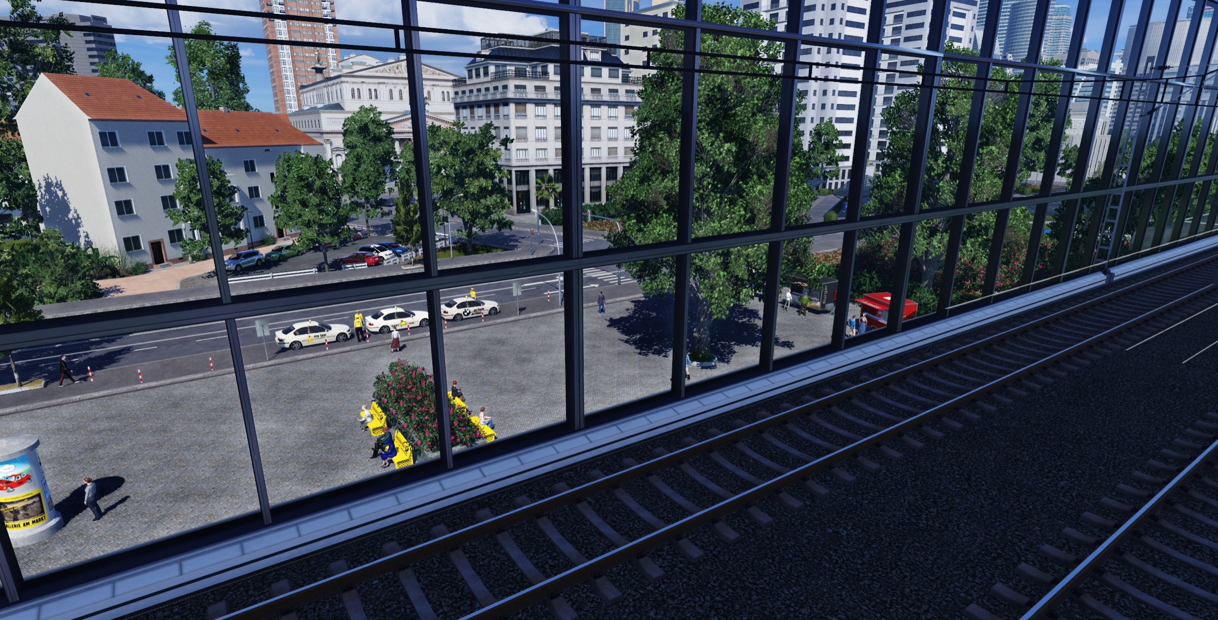 Ausblick aus dem Bahnhof