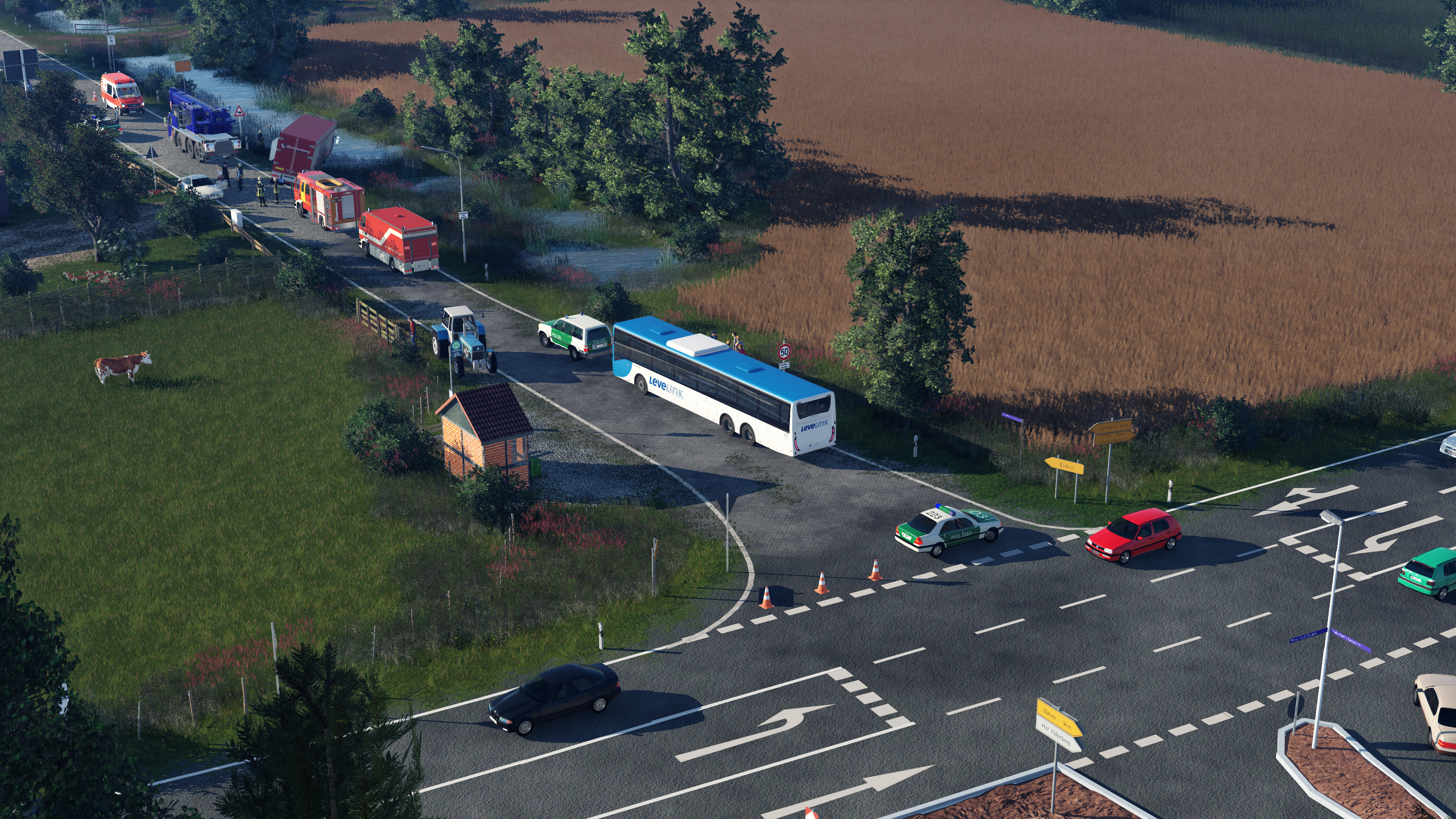 Der Unfall aus der Gegenrichtung..