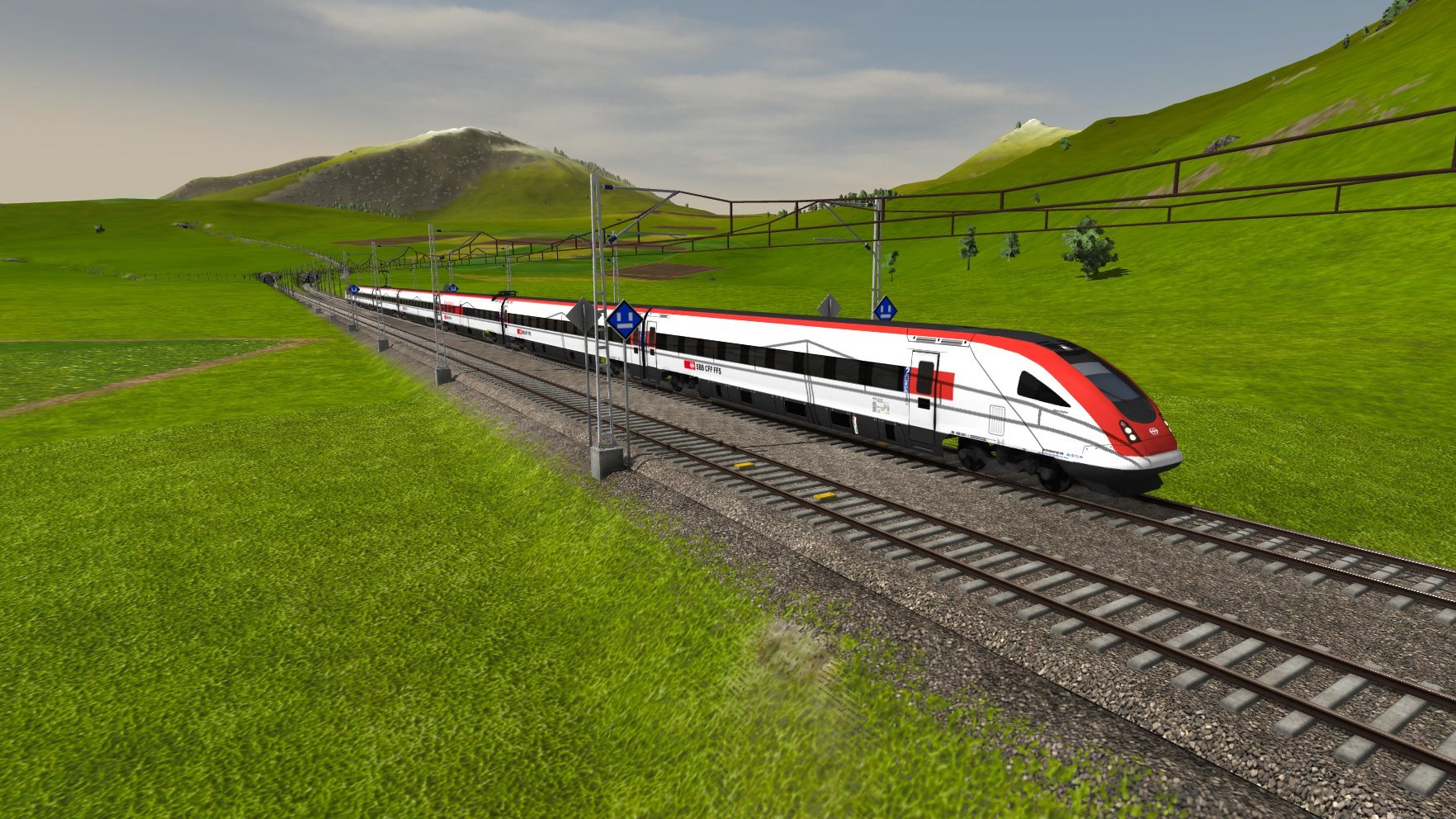 ICN passiert Schutzstrecke auf der NBS